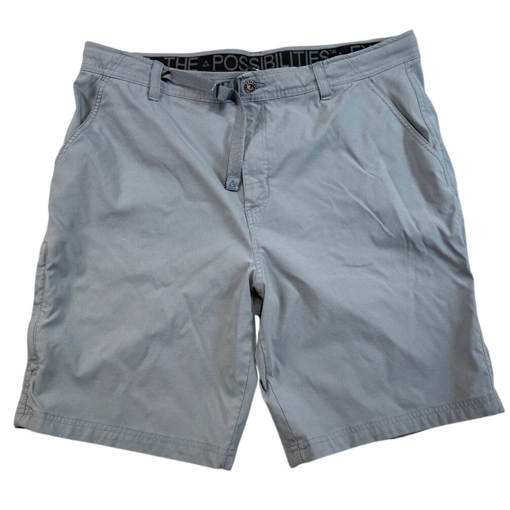 Gerry Mens Gray Outdoor Performance Hiking Shorts Size 40 Stretch Belted Utility
